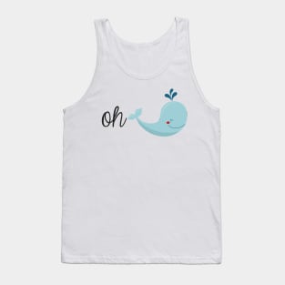 Oh Whale Cartoon Tank Top